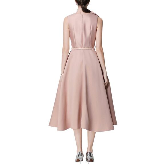 Kaimilan Womens  Solid Midi Dress - Picture 2 of 3